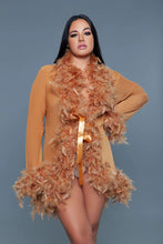 Load image into Gallery viewer, Short Marabou Robes Lingerie