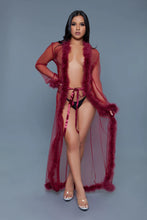 Load image into Gallery viewer, Marabou Robe-Full Length

