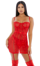 Load image into Gallery viewer, Tawana Mesh Chemise &amp; Panty Set
